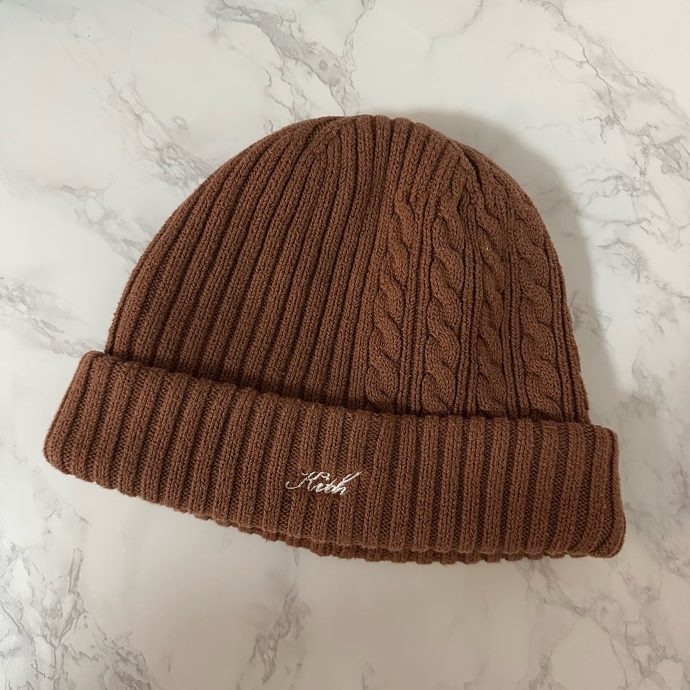 Kith Chocolate Cable Knit Beanie
